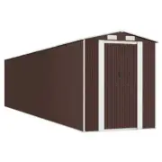 Garden Shed Outdoor Storage Tool Workshop Sheds Dark Brown 192x938x223cm
