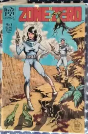 RARE ZONE ZERO MODERN AGE COMIC BOOKS - 3 COPIES - MAY 1992 - 1ST PRINTING