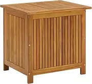 vidaXL Solid Wood Acacia Garden Storage Box Durable Wooden Outdoor Patio Hallway Blanket Pillow Entryway Hall Bench Furniture Shed