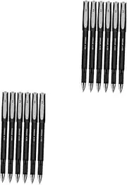 STOBOK 2sets Set 0.5mm Black Ink Carbon Pen Men's Office Work Gel Pen Luxury Smooth Writing Experience Non-bleed Boys and Girls 6pcs*2