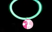 Cheerleader -8 Glow in Dark Charm Bracelet-Party Favors bracelets Stuffers