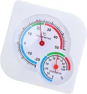 Ciieeo Thermometer Temperature Humidity Meter House Temperature Monitor Room Temperature Monitor Indoor Temperature Gauge Outdoor Temperature Gauge Indoor Thermostat Plastic White