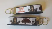 Alice Cooper inspired 6" Keychain Key Fob Wrist Strap Ring Rock Music Gift Band