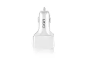 36W Dual Port PD QC3.0 Digital Display Quick Charging Car Charger For iPhone 8Plus XS 11Pro Huawei P30 Pro Mate 30 5G Xiaomi Mi9 9Pro 5G WHITE COLOR