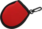 WESIEVYA Portable Golf Ball Holder with Cleaning Pouch Scratch Resistant Golf Ball Sleeve with Hook Convenient Golfing Accessory for Men for Outdoor Sports