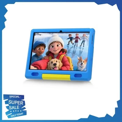 Aeezo Kids Tablet 10 inch Android 13 Tablet 6GB RAM, 64GB ROM with Shockproof PC