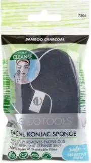 EcoTools® Cleansing Bamboo Charcoal Facial Konjac Sponge Single