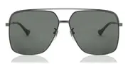 Gucci GG1099SA Asian Fit 001 Men's Sunglasses Grey Size 61