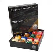 Aramith 2 1/4' TV Pro Cup Pool Balls With Black Box Visually Optimised