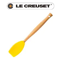 在飛比找PChome24h購物優惠-LE CREUSET-耐熱矽膠V鏟杓 (閃亮黃)