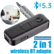 Wireless Bluetooth 5.3 Transmitter Receiver 2-in-1 Adapter Audio 3.5mm Jack Aux