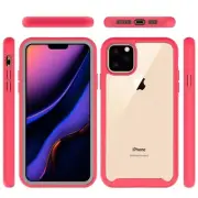 GSA Shockproof Bumper Case for iPhone 13 (6.1") - Clear/Red