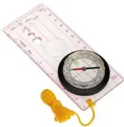 Deluxe Map Orienteering Compass Baseplate Ruler Magnifier Hiking Camping Scouts