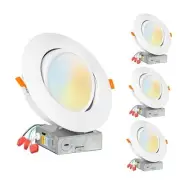 [4-Pack] 6-Inch Gimbal 6-Inch (4-Pack) 2700K/3000K/4000K/5000K/6000K Selectable