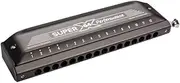 [Hohner] Super 64X Performance Key of C Chromatic Harmonica, Black