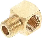 Brass Elbow Pipe Fitting for Hydraulic and Gas Systems Leak Resistant Design Brass Construction Easy Threaded Connection for Industrial and Home Use