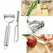 2 Pcs Upgrade Vegetable Fruit Potato Peeler Sharp Parer Slicer Julienne Cutter
