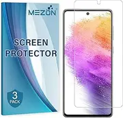 [MEZON] [3 Pack] Ultra Clear Screen Protector Film for Samsung Galaxy A73 5G – Case Friendly, Shock Absorption (Galaxy A73 5G, Clear)