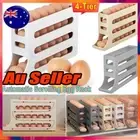 Automatic Scrolling Egg Rack HoldM1 Storage Box ContainIH Refrigerator 4-Tier