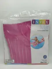 Intex Mat Pool Inflatable Float Pink Transparent 72" x 27" New Summer MAT02