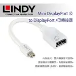 LINDY 林帝 MINI DP公 TO DP母轉接器 20CM (41021)