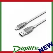 Cygnett Armoured Lightning to USB-A (2.0) Cable (3M) - White MFi-Certified