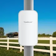 Todaair Outdoor WiFi Extender Long Range, WiFi Extender Signal Booster for Outdoors, WiFi Repeater Covers Up to Least 3440 Sq. ft and 30 Devices, Wi-Fi Signal Repeater for Farm,Courtyard,Factory