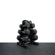 45kg Hex Dumbbell Set (5/7.5/10kg*2) + 3 Pairs Dumbbell Rack
