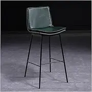 Breakfast Stools Industrial Style Bar Stool Front Desk Leisure Cafe Light Luxury High Chair Creative Home Kitchen Counter Stools with Backrest Gift