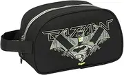 [safta] Batman Game Over Toiletry Bag for Kids, Medium with Handle, Children's Toiletry Bag, Adaptable to Cart, Easy Cleaning, Convenient and Versatile, Quality and Resilience, 26 x, Black, M, Casual