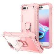 MCC Stylish Shockproof iPhone 7+ 8+ Plus Case Cover Apple Heavy Duty Tough [Pink+Pink]