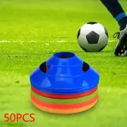 50 Pieces Soccer Disc Cones Tray Supplies 19cm Dia Basketball Cross Training