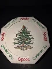 Spode Thirsty-stone Christmas Tree Coasters 4”
