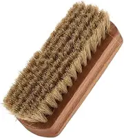 Healvian Shine Brush for Boots Shoes Bristle Cleaner Brush Wood Handle Boot Shoe Polish Applicator Portable Random