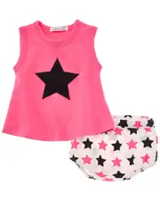 LITTLE MISH 2pc Checker Star Swing Tank Set