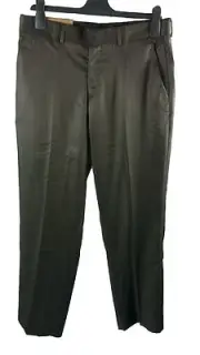 Dockers Suit Pants Mens Size 32x30 Flat Front Brown Rayon Blend NWT