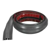 4ft Cord Cover Floor W0.55"xH0.28" Hide Extension Cable Wire Covers Dark Grey