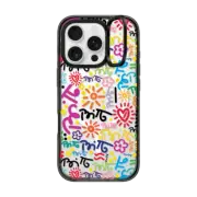 iPhone 16 Pro Impact Ring Stand Case MagSafe Compatible GRAFFITI COLOR BY ROMERO BRITTO