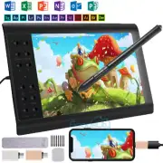 10x6inch Graphics Drawing Tablet with Battery-free Pen for Mac PC Smartphone