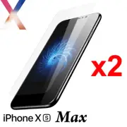 x2 Anti-scratch 4H PET soft film screen protector for Apple iphone Xs Max front