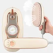 Portable Handheld Garment Steamer Foldable,1200W Fast Heat-up Travel Steamer with Temperature Indicator 2 in 1 Ironing & Steaming Handheld Clothes Steamer for Home Appliances, Gifts, Travel (Beige)