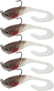 Baxnore Ice Fishing Soft Silicone Lure Bait with Single Hook, 7cm Swimming Winter Fishing Tackle for Long Cast Ice Angling Bait