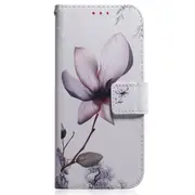 Magnolia Flower Pattern Coloured Drawing Horizontal Flip Leather Case for Galaxy S10