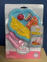 NEW My Sweet Love food tray play set - magic spoon and fork