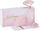 Real Jade Roller,Rose Quartz Gua Sha Beauty Eye Puffiness,Body,Skin Anti Aging