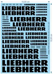 1/12 1/16 1/18 1/20 1/24 1/43 1/14 1/87 Water Decals for Liebherr Krane TBD904