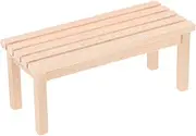 FAVOMOTO Simulation Bench Mini Doll Bench Park Bench Garden Bench Dollhouse Bench Model Micro Dollhouse Wood Chair Outdoor Wood Bench Toy Tools Micro Landscape Models Stool Furniture Wooden