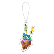 Love This Life Air Freshener Peace Hand Raspberry