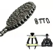 #35 Roller Chain 10 Feet with 1 Master Link & Tool Kit #25-60 Puller and Breaker