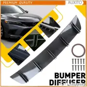 For Ford Fusion 2010-20 Rear Bumper Lip Diffuser 10 Shark Fins Splitter Carbon W